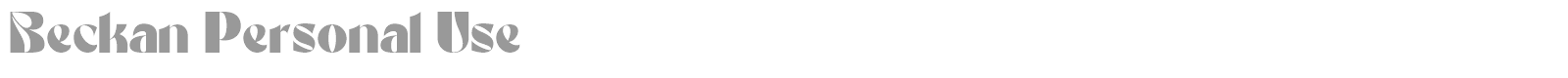 Beckan font preview